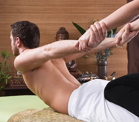 a person getting a back massage at Phanom Thai Massage 